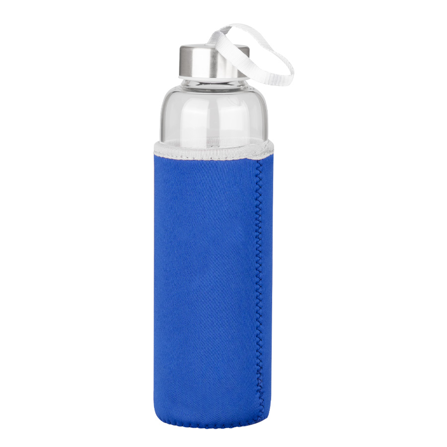 Botella de Vidrio Borosilicato con Funda de Neopreno 580cc