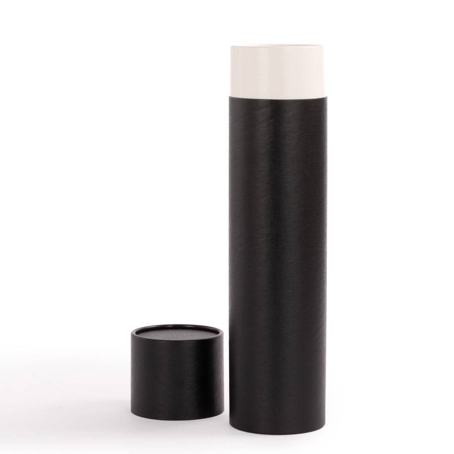 Caja tubular grande de cartón con tapa, para regalos. 2L