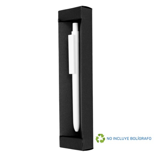 Estuche Porta-Lápiz o Bolígrafo, en cartón negro.