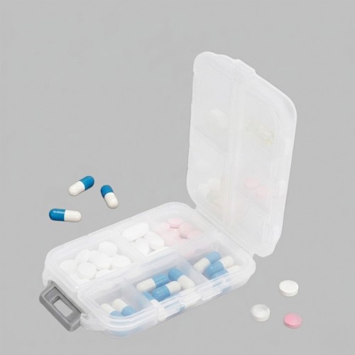 Pastillero Plástico 10 compartimentos 